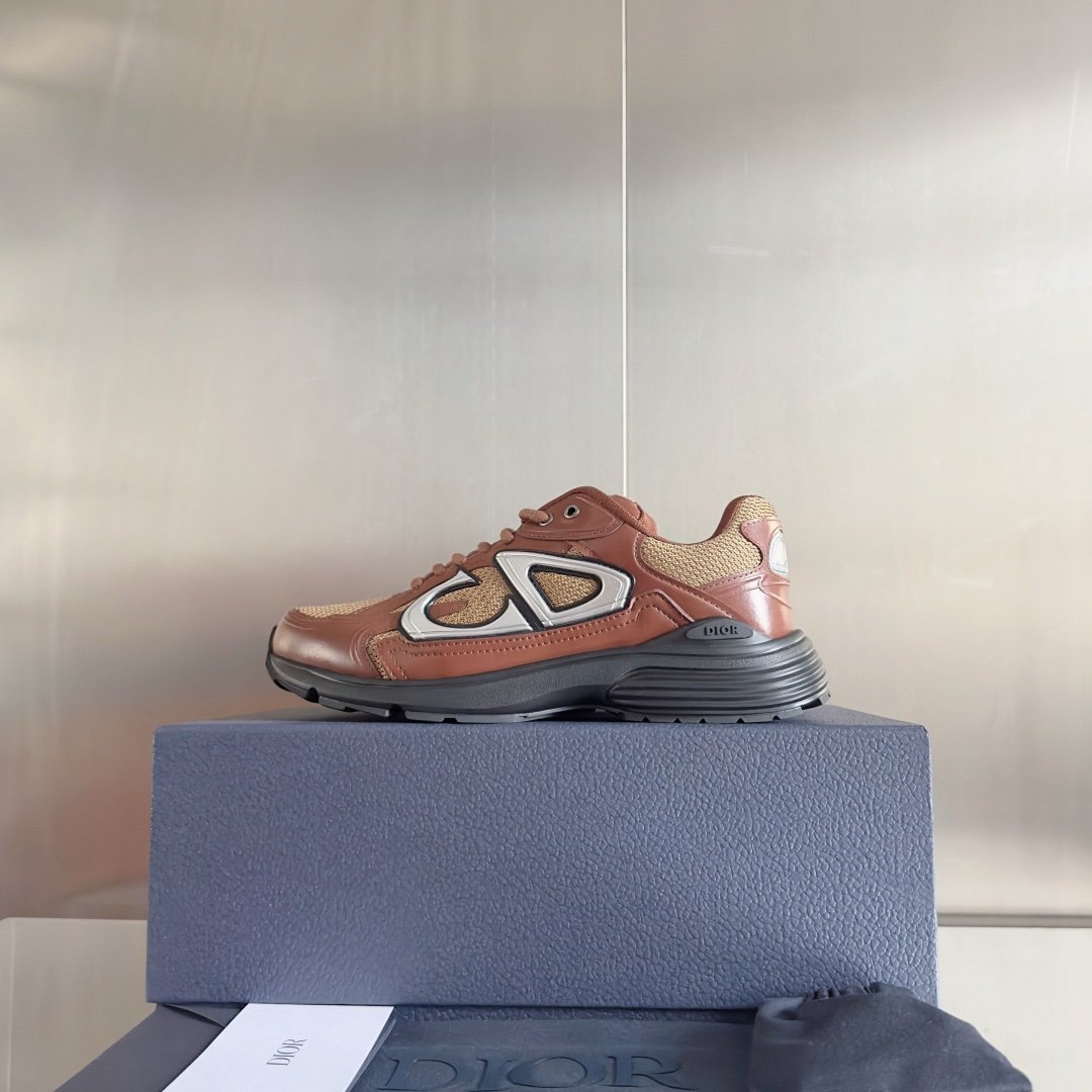 Dior B30 Reflective Brown Leather - Afbeelding 2