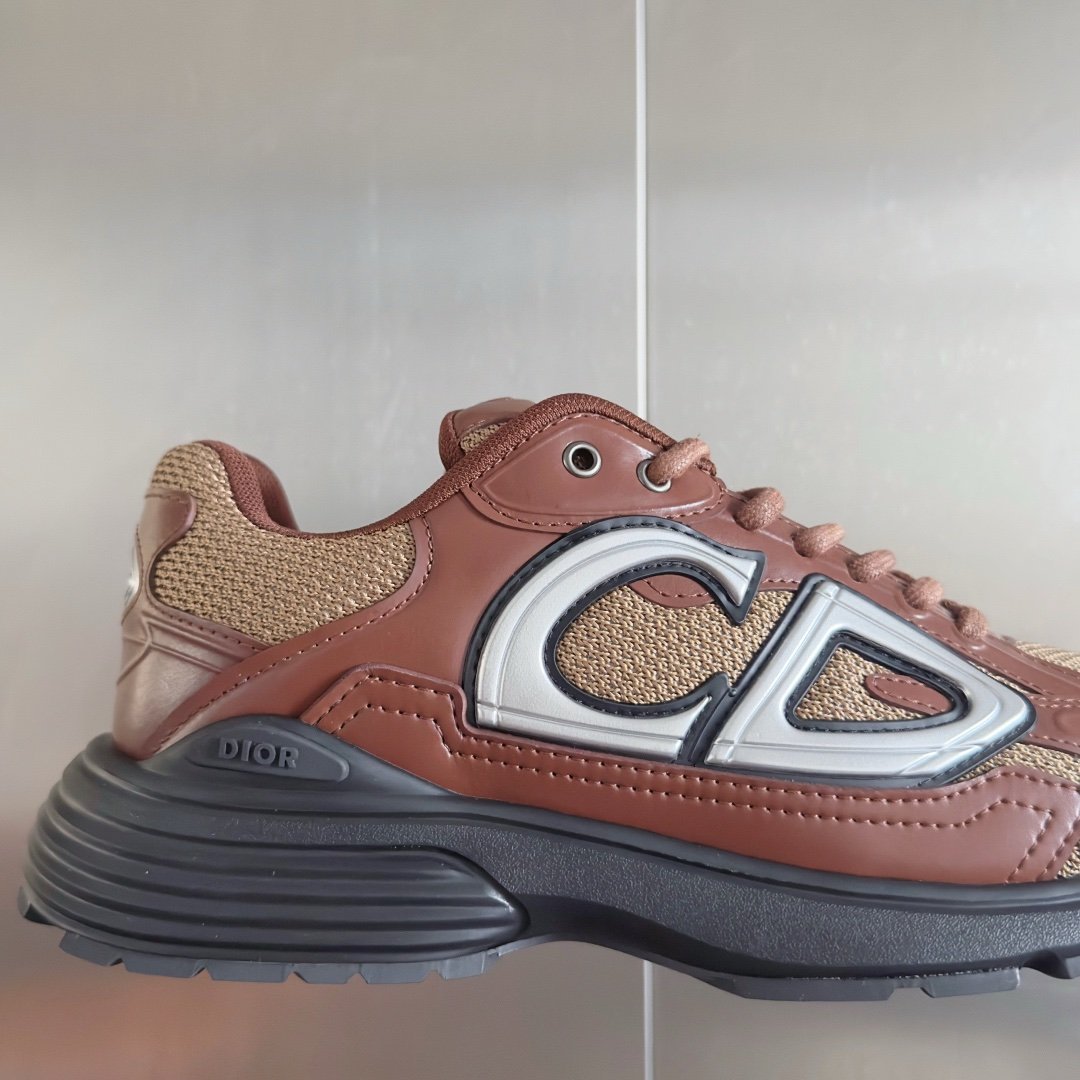 Dior B30 Reflective Brown Leather - Afbeelding 8