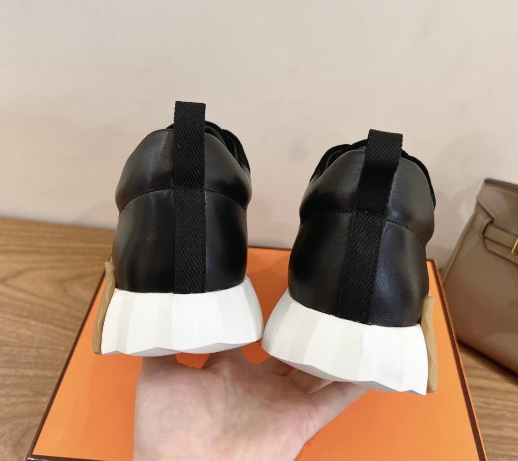 Hermes Bouncing Sneaker Black Brown H - Afbeelding 4