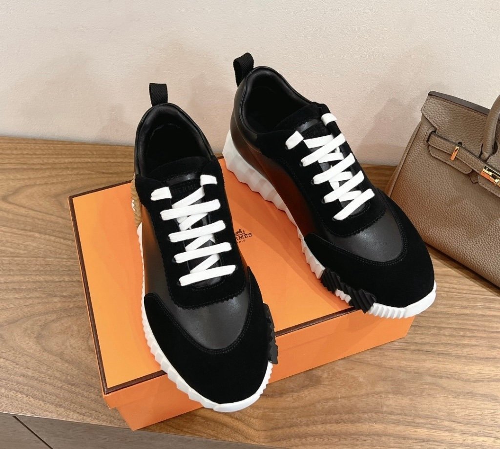 Hermes Bouncing Sneaker Black Brown H - Afbeelding 5