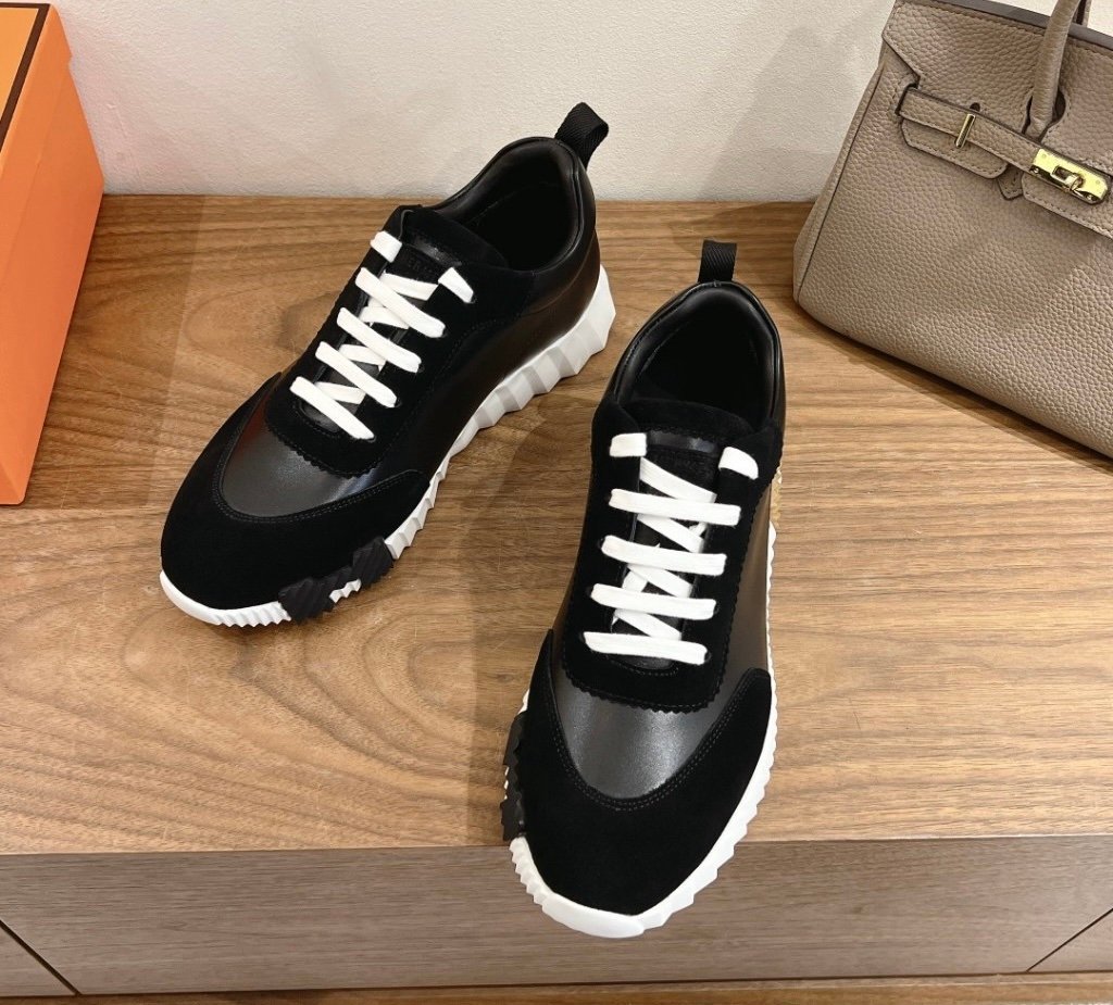 Hermes Bouncing Sneaker Black Brown H - Afbeelding 6