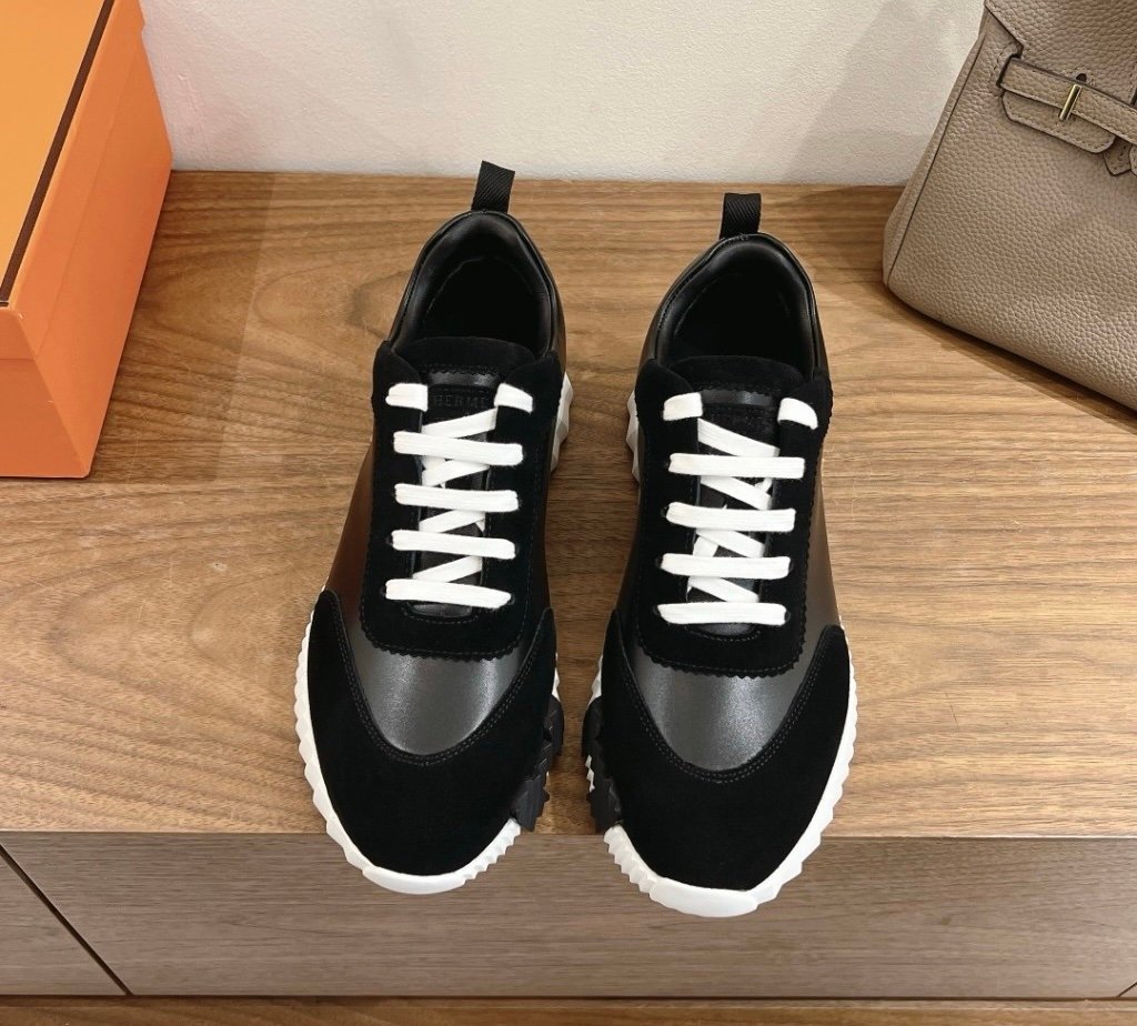 Hermes Bouncing Sneaker Black Brown H - Afbeelding 7
