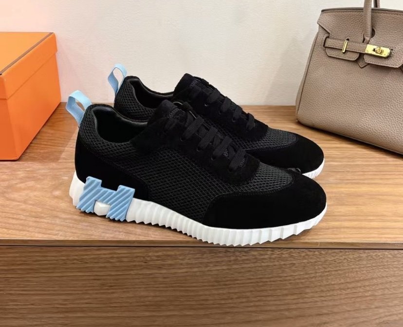 Hermes Bouncing Sneaker Black Blue H - Afbeelding 2
