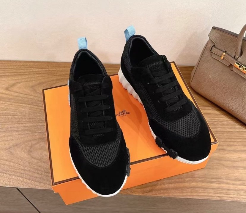 Hermes Bouncing Sneaker Black Blue H - Afbeelding 3