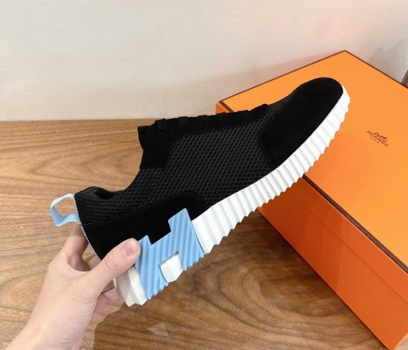 Hermes Bouncing Sneaker Black Blue H - Afbeelding 5