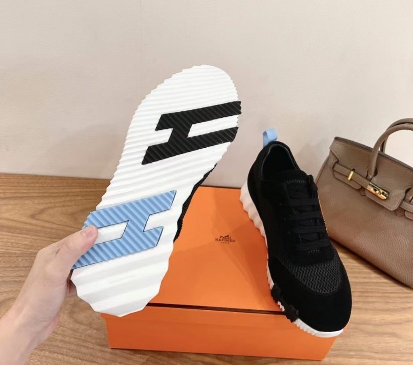 Hermes Bouncing Sneaker Black Blue H - Afbeelding 6