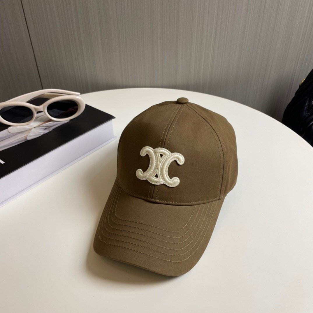 Celine Brown Baseball Cap Triomphe - Afbeelding 3