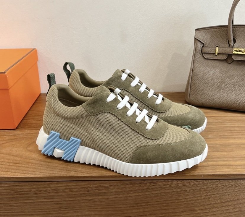 Hermes Bouncing Sneaker Green Blue - Afbeelding 2
