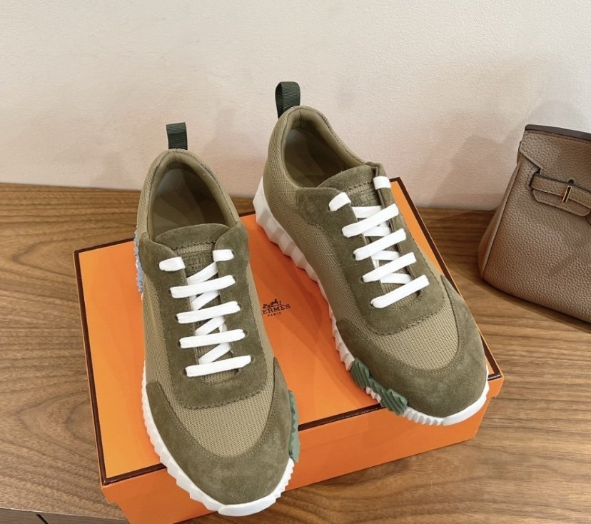Hermes Bouncing Sneaker Green Blue - Afbeelding 3
