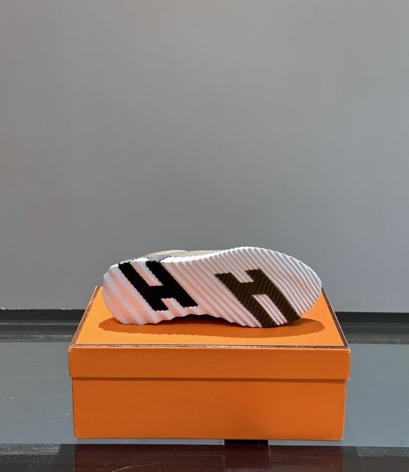Hermes Bouncing Sneaker Khaki Green - Afbeelding 7