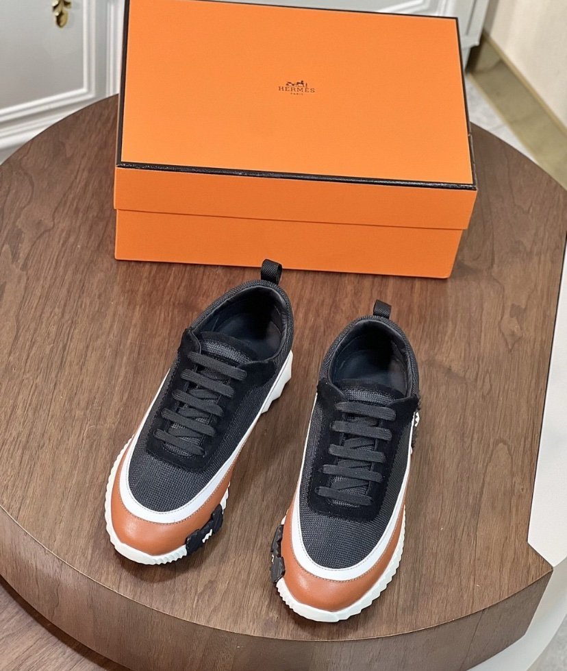 Hermes Bouncing Sneaker Black Brown - Afbeelding 5