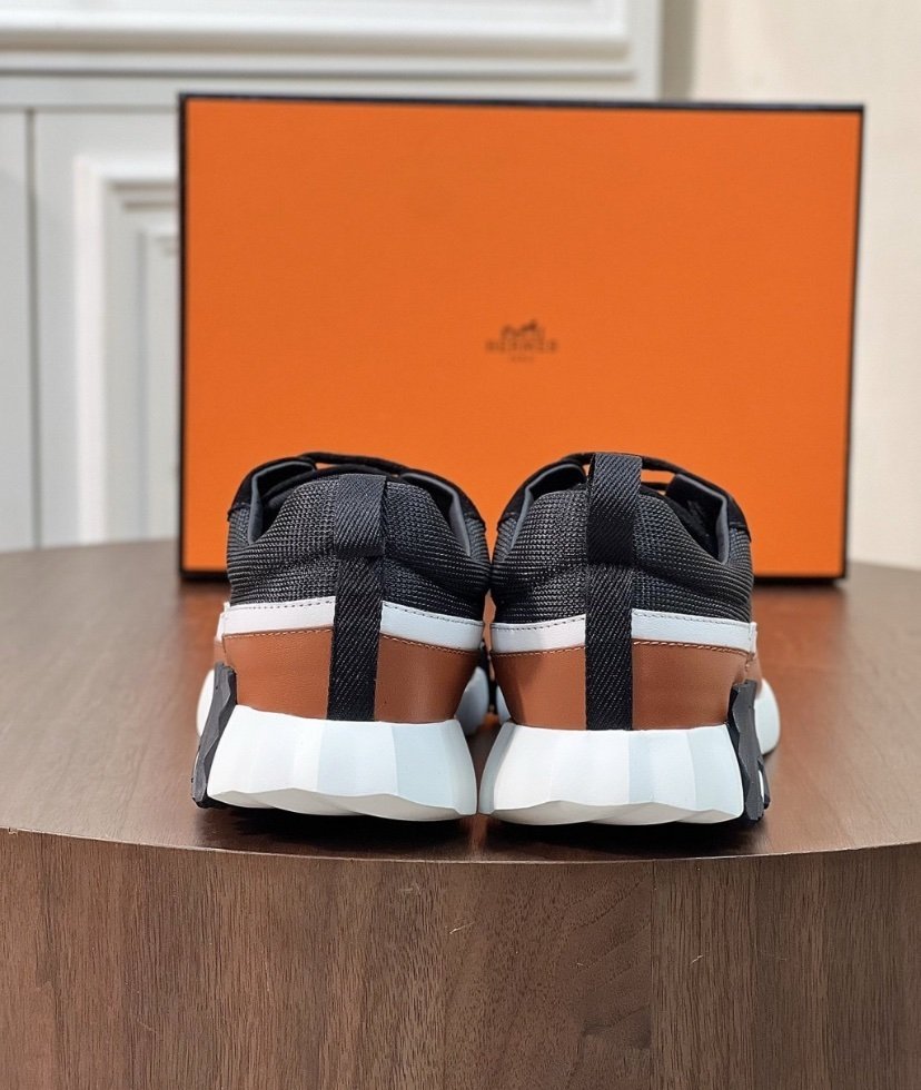 Hermes Bouncing Sneaker Black Brown - Afbeelding 6