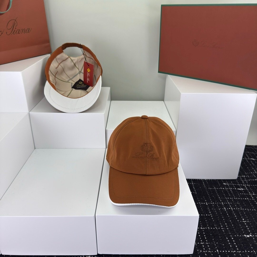 Loro Piana Baseball Cap In Brown - Afbeelding 2