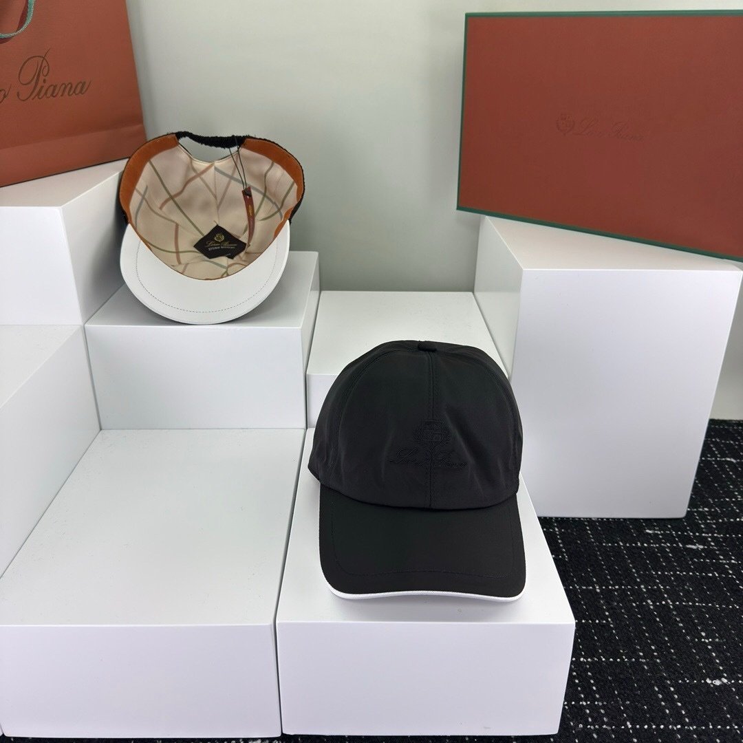 Loro Piana Baseball Cap In Black - Afbeelding 2