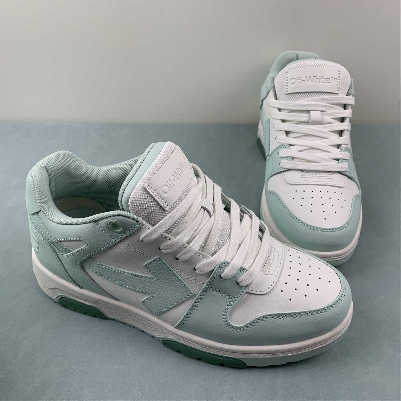 Off-White Out Of Office Low Top Mint Green - Afbeelding 4