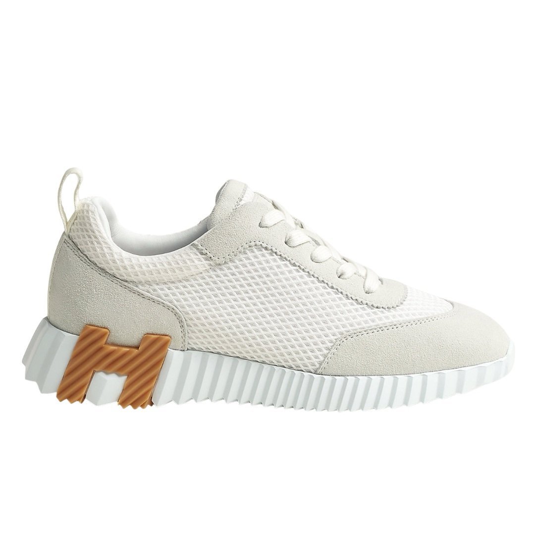 Hermes Bouncing Sneaker White Brown
