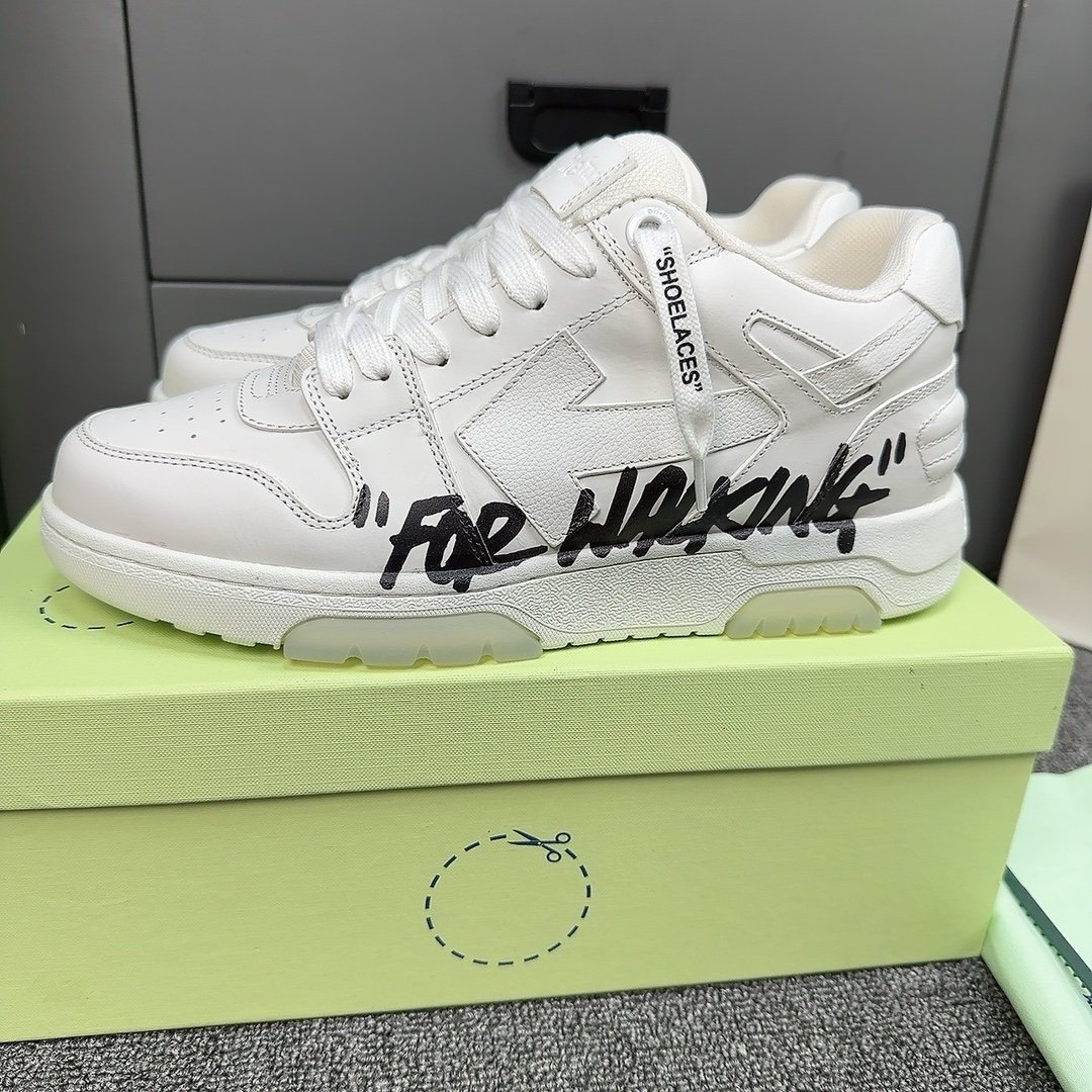 Off-White Out Of Office Low Top White/Black Air Walking - Afbeelding 2