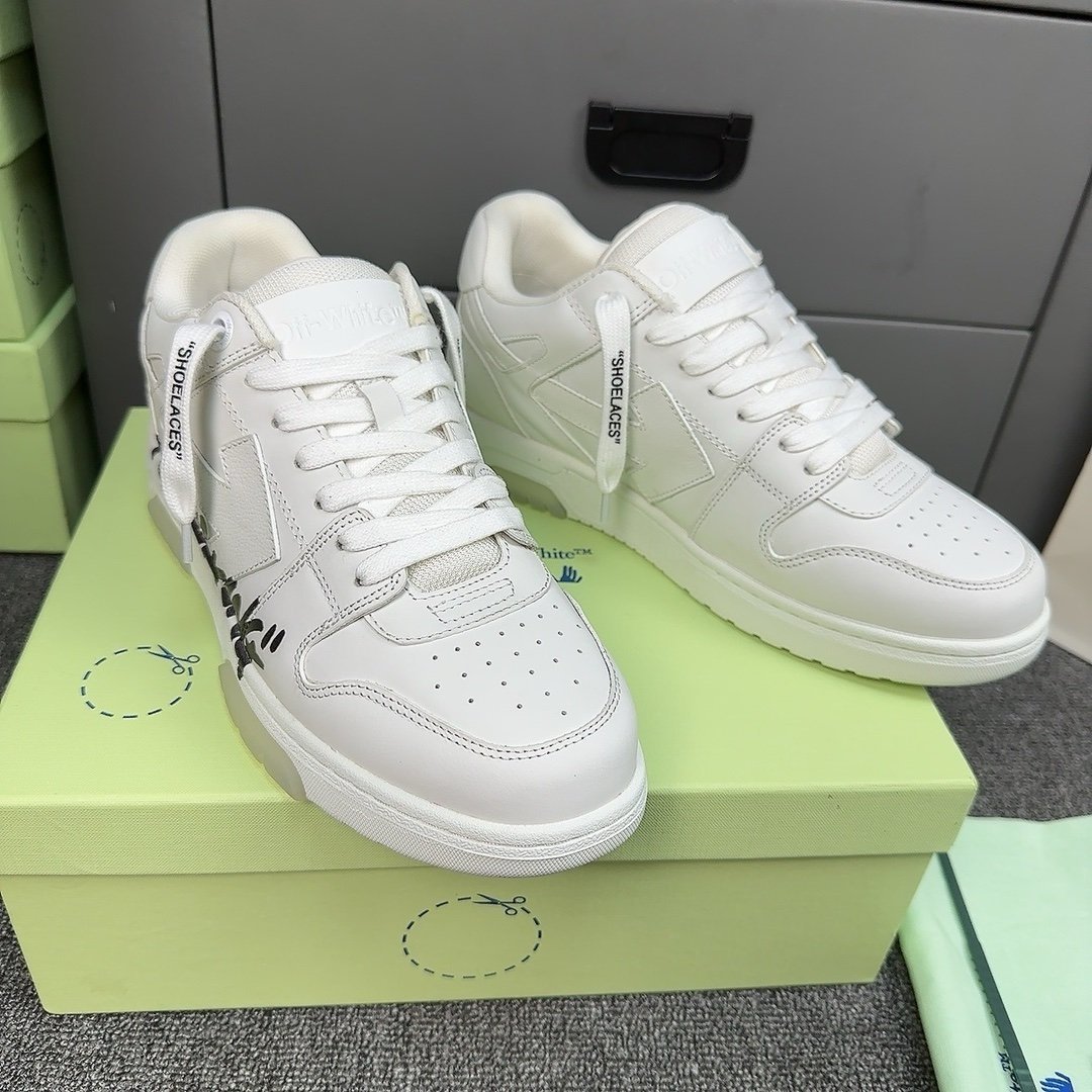 Off-White Out Of Office Low Top White/Black Air Walking - Afbeelding 5