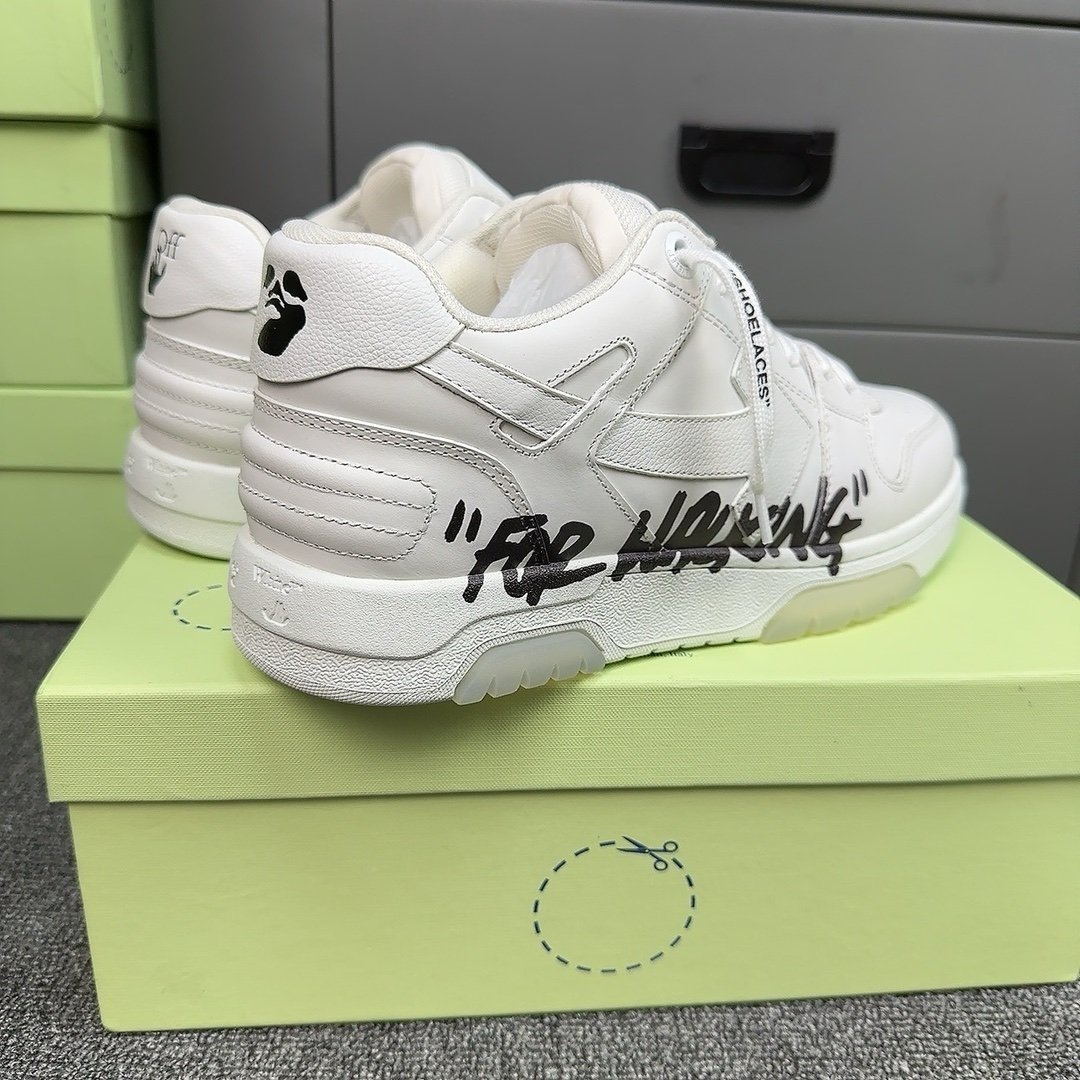 Off-White Out Of Office Low Top White/Black Air Walking - Afbeelding 6