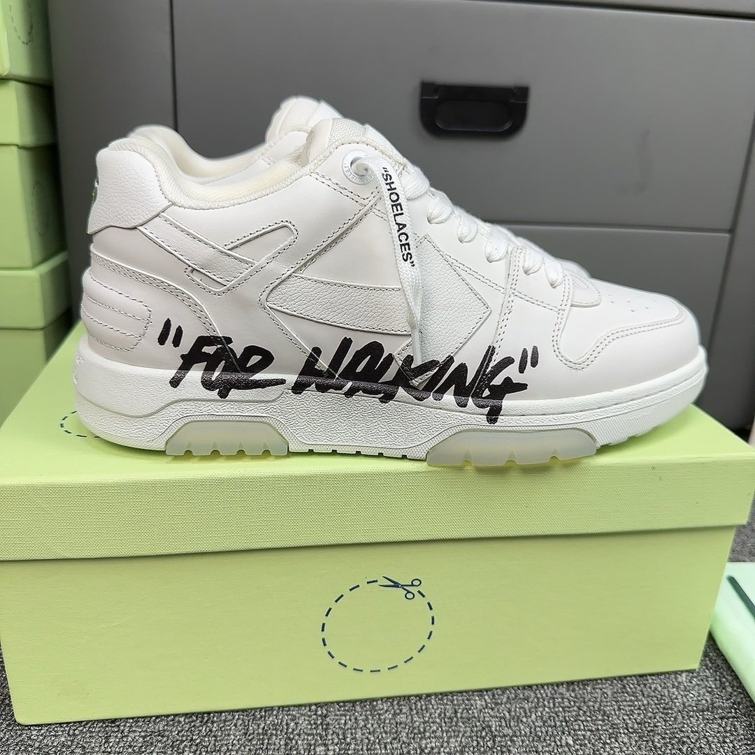 Off-White Out Of Office Low Top White/Black Air Walking - Afbeelding 7