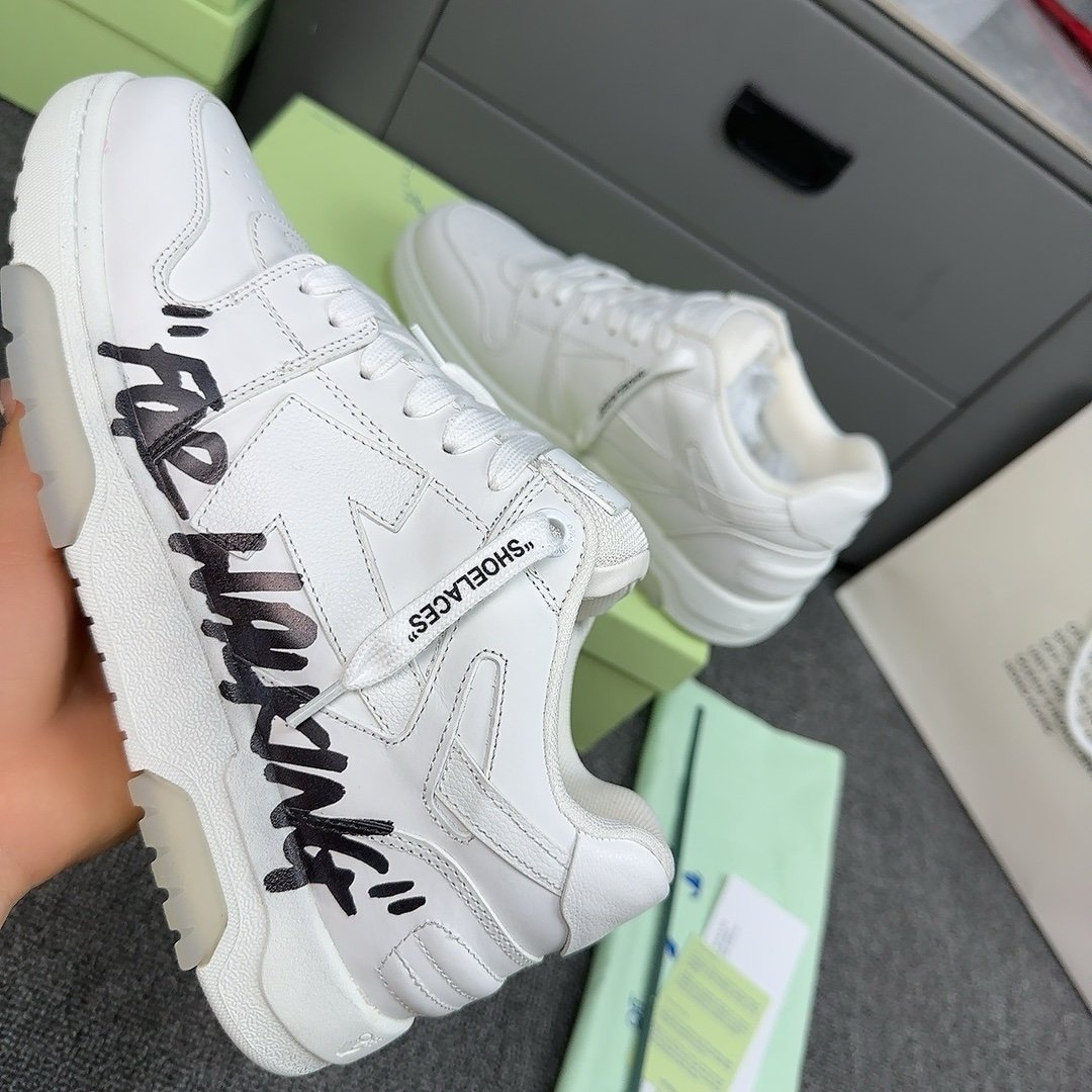 Off-White Out Of Office Low Top White/Black Air Walking - Afbeelding 9