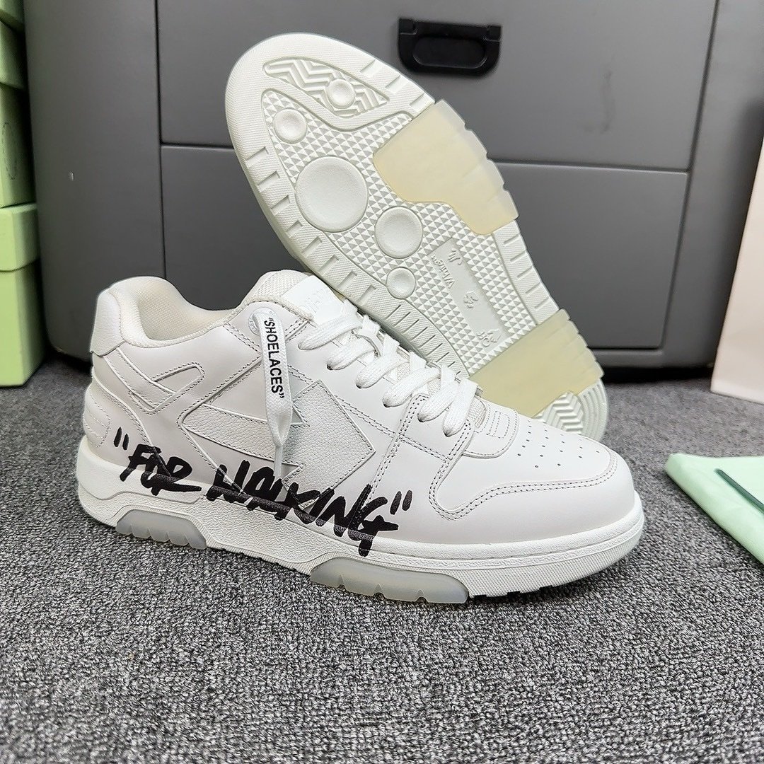 Off-White Out Of Office Low Top White/Black Air Walking - Afbeelding 10