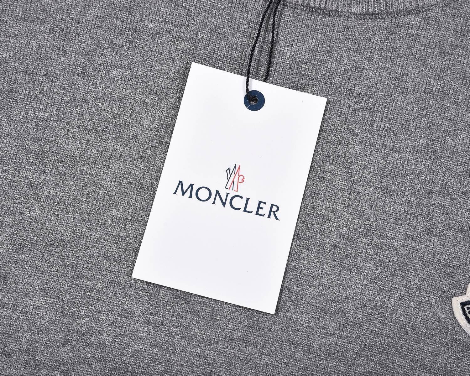 Moncler Logo Patch Sweatshirt Grey - Afbeelding 4