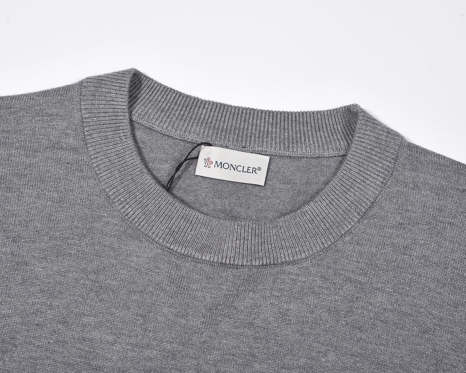 Moncler Logo Patch Sweatshirt Grey - Afbeelding 5