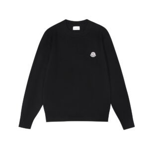 Moncler Logo Patch Sweatshirt Black