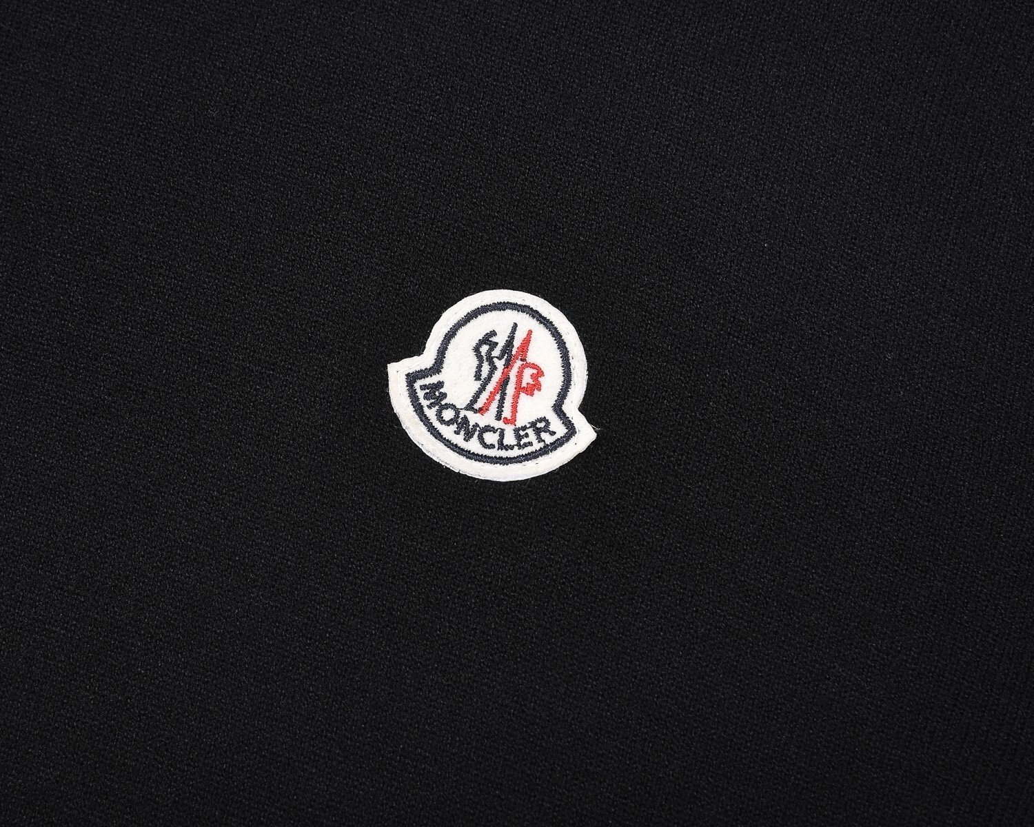 Moncler Logo Patch Sweatshirt Black - Afbeelding 3