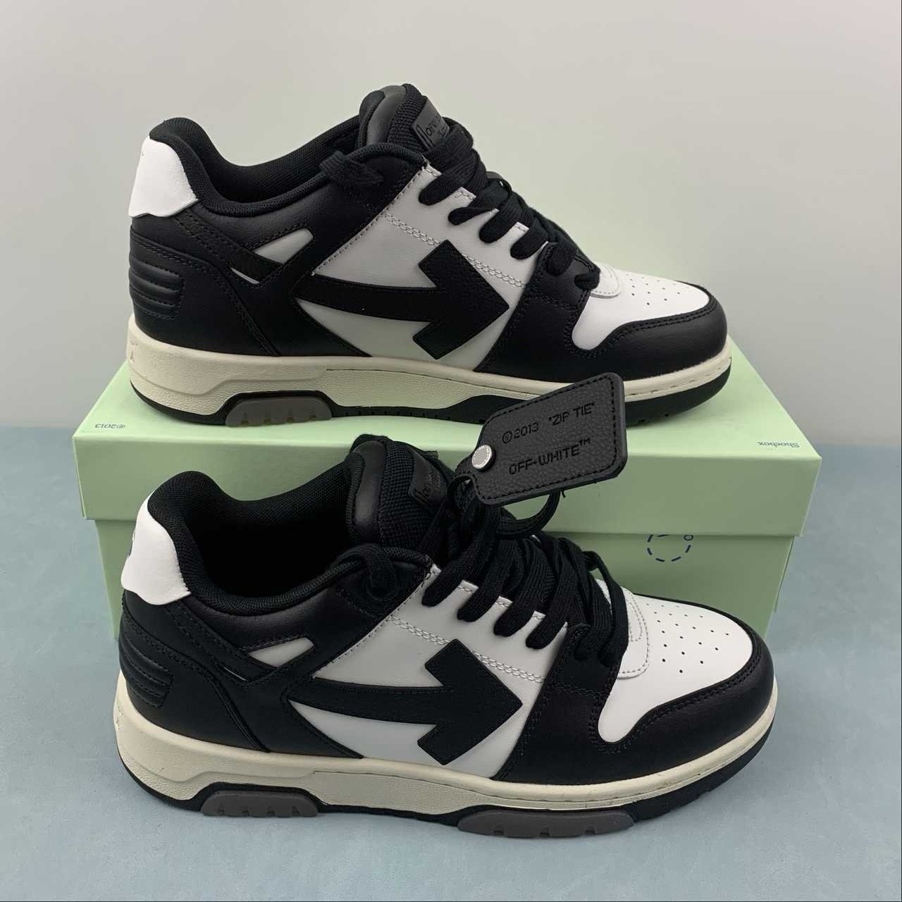 Off-White Out Of Office Low Top Black/White Panda - Afbeelding 2