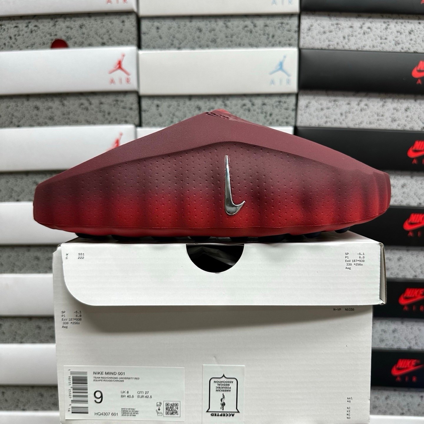 Nike Mind 001 Slides Team Red - Afbeelding 2