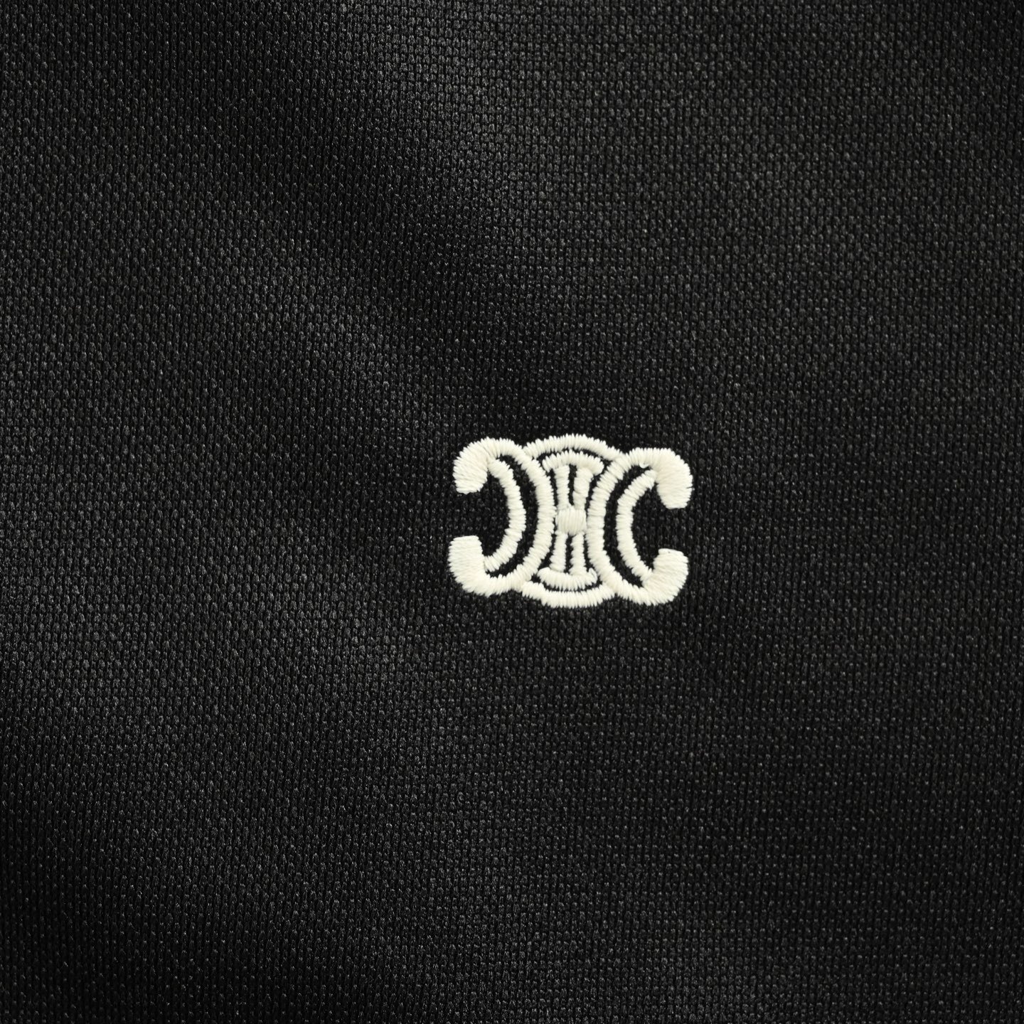 Celine Triomphe Track Jacket Black Cream - Afbeelding 8