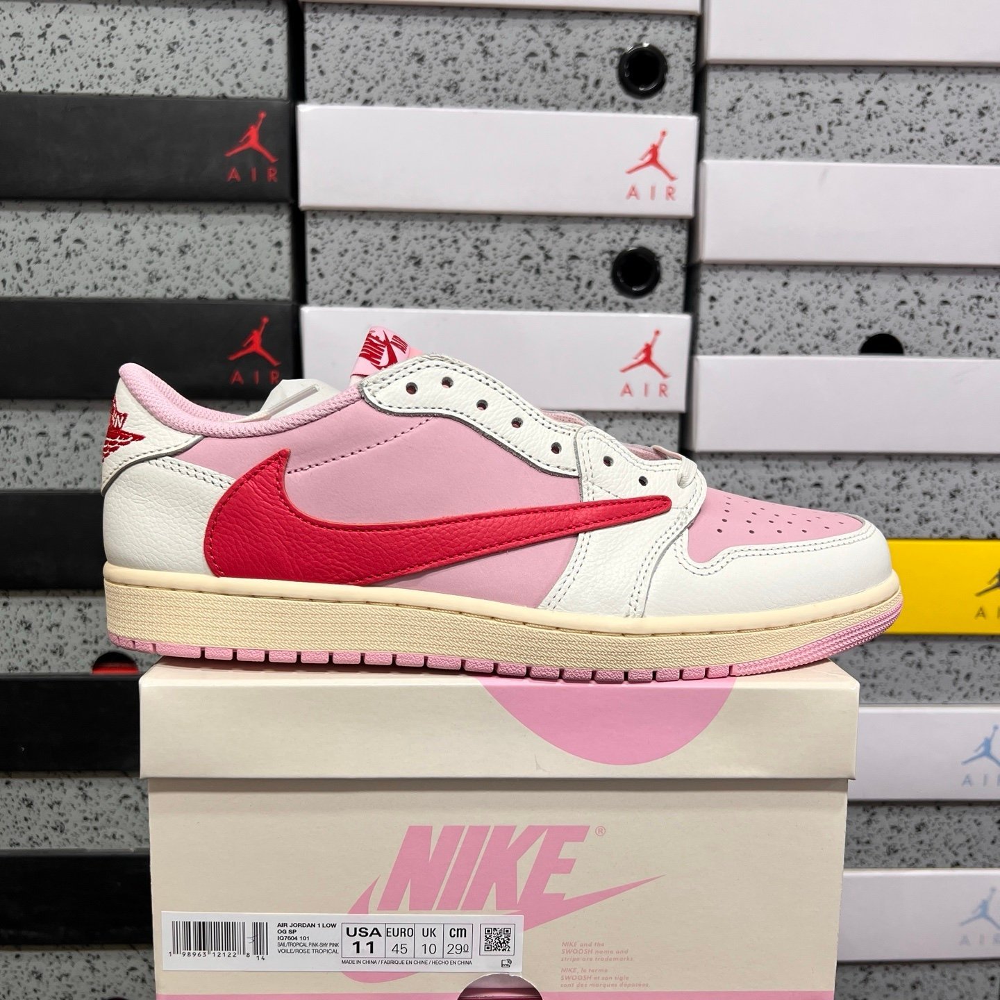 Jordan 1 Retro Low OG SP
Travis Scott Sail Tropical Pink - Afbeelding 3