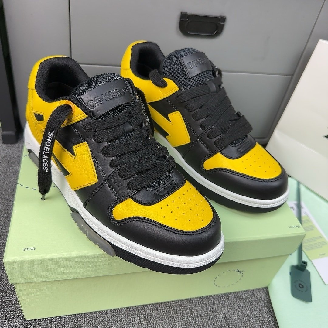 Off-White Out Of Office Low Top Yellow/Black - Afbeelding 4