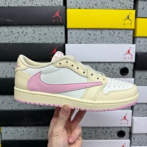 Alternative view of Jordan 1 Retro Low OG SP
Travis Scott Shy Pink