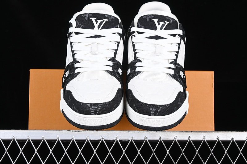 Louis Vuitton Trainer Monogram Black White - Afbeelding 5