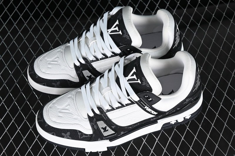 Louis Vuitton Trainer Monogram Black White - Afbeelding 6