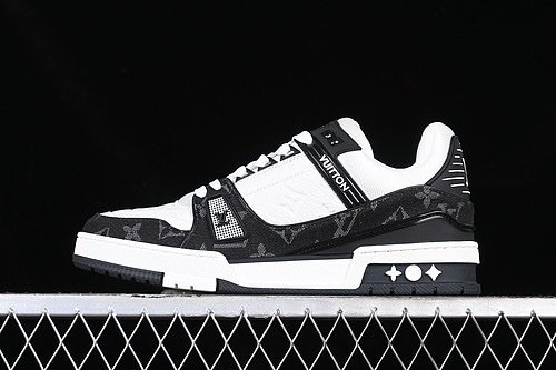 Louis Vuitton Trainer Monogram Black White - Afbeelding 7