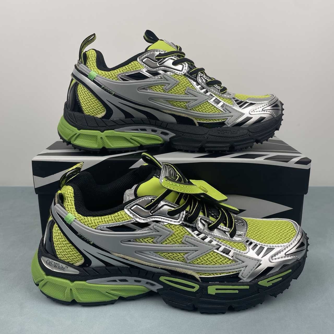 Off-White Be Right Back Neon Green Black - Afbeelding 2