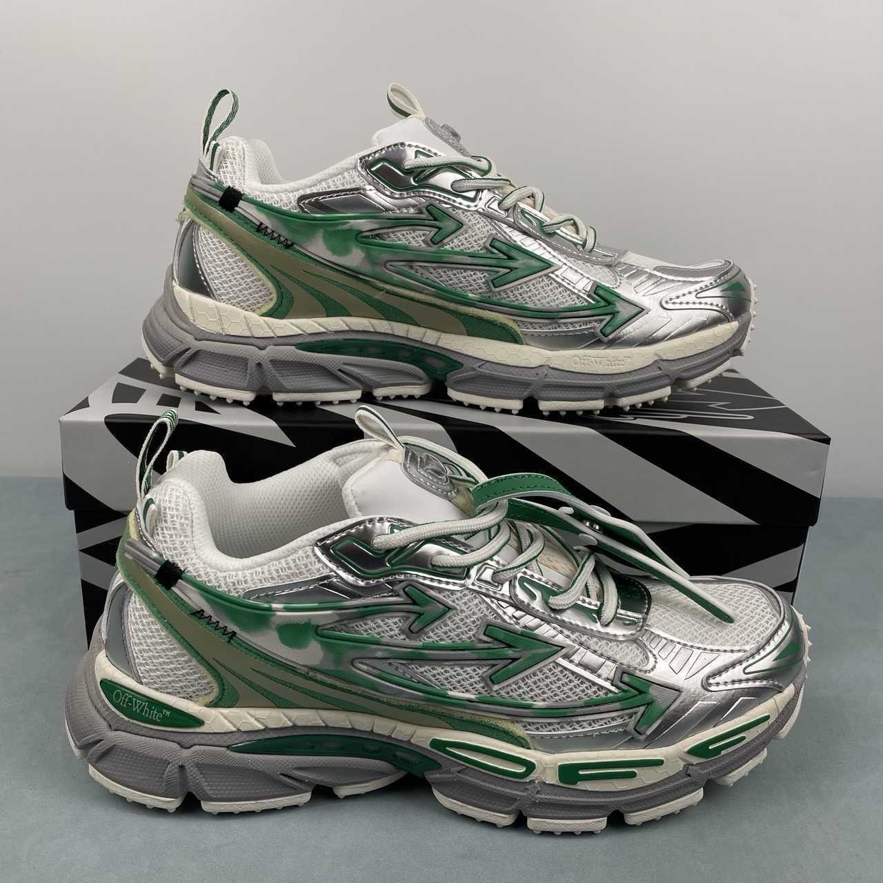 Off-White Be Right Back White Silver White Green - Afbeelding 2