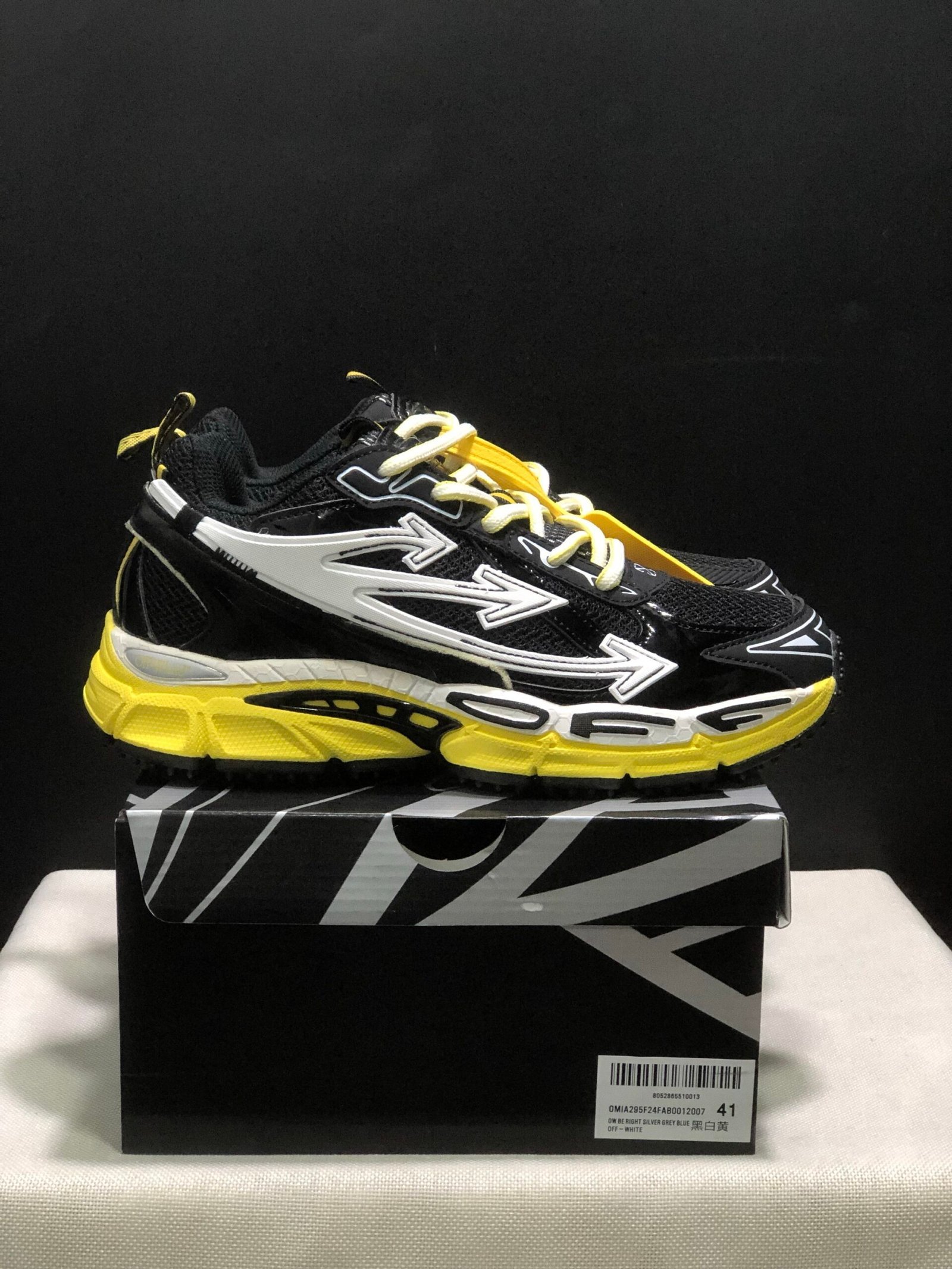 Off-White Be Right Back Black/White Yellow - Afbeelding 10