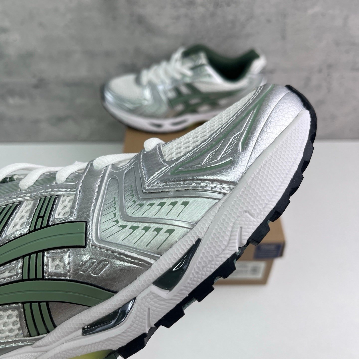 Asics Gel-Kayano 14 White Pure Silver Slate Grey - Afbeelding 4