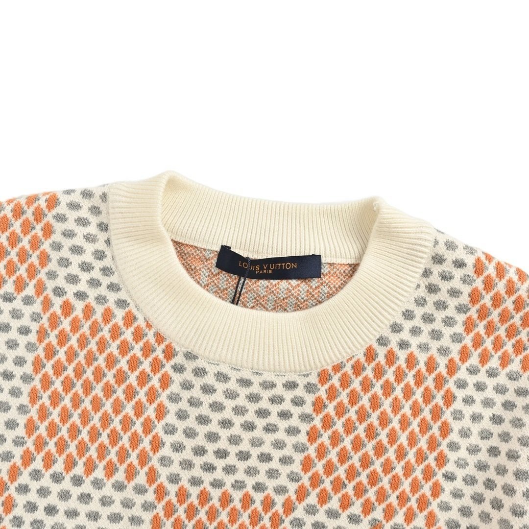 Louis Vuitton Damier Jacquard Cotton Pullover - Afbeelding 4