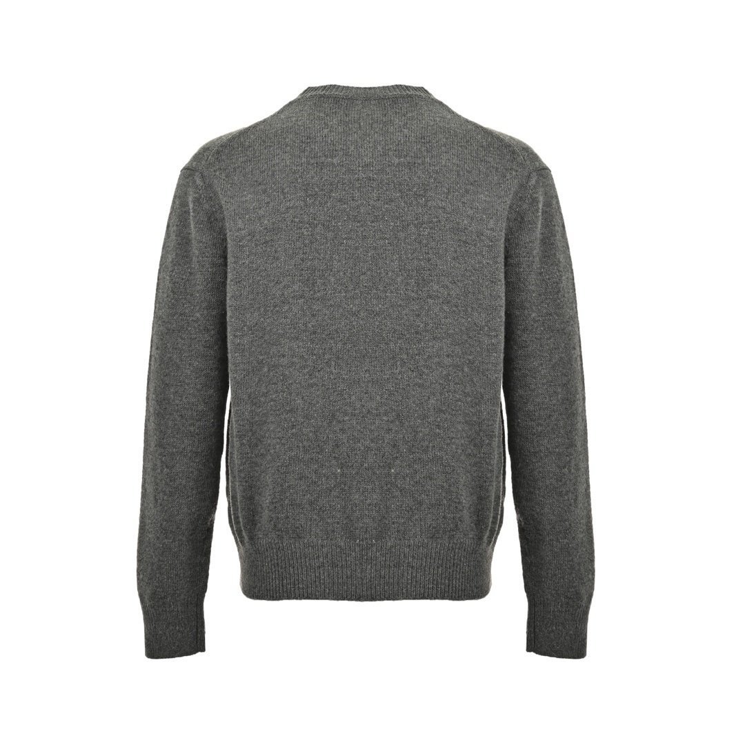 Loewe Anagram Logo Embroidered Wool Sweater In Grey - Afbeelding 2