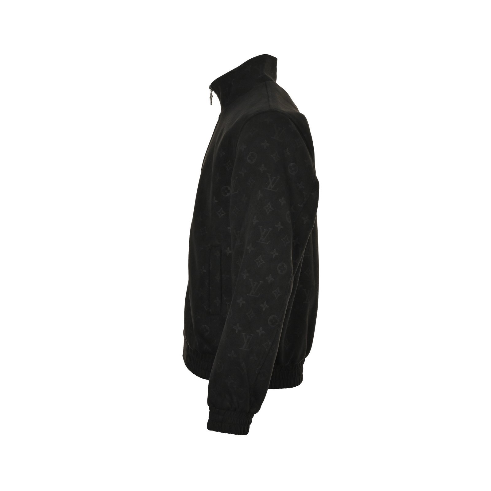 Louis Vuitton Monogram Debossed Suede Jacket Black - Afbeelding 2