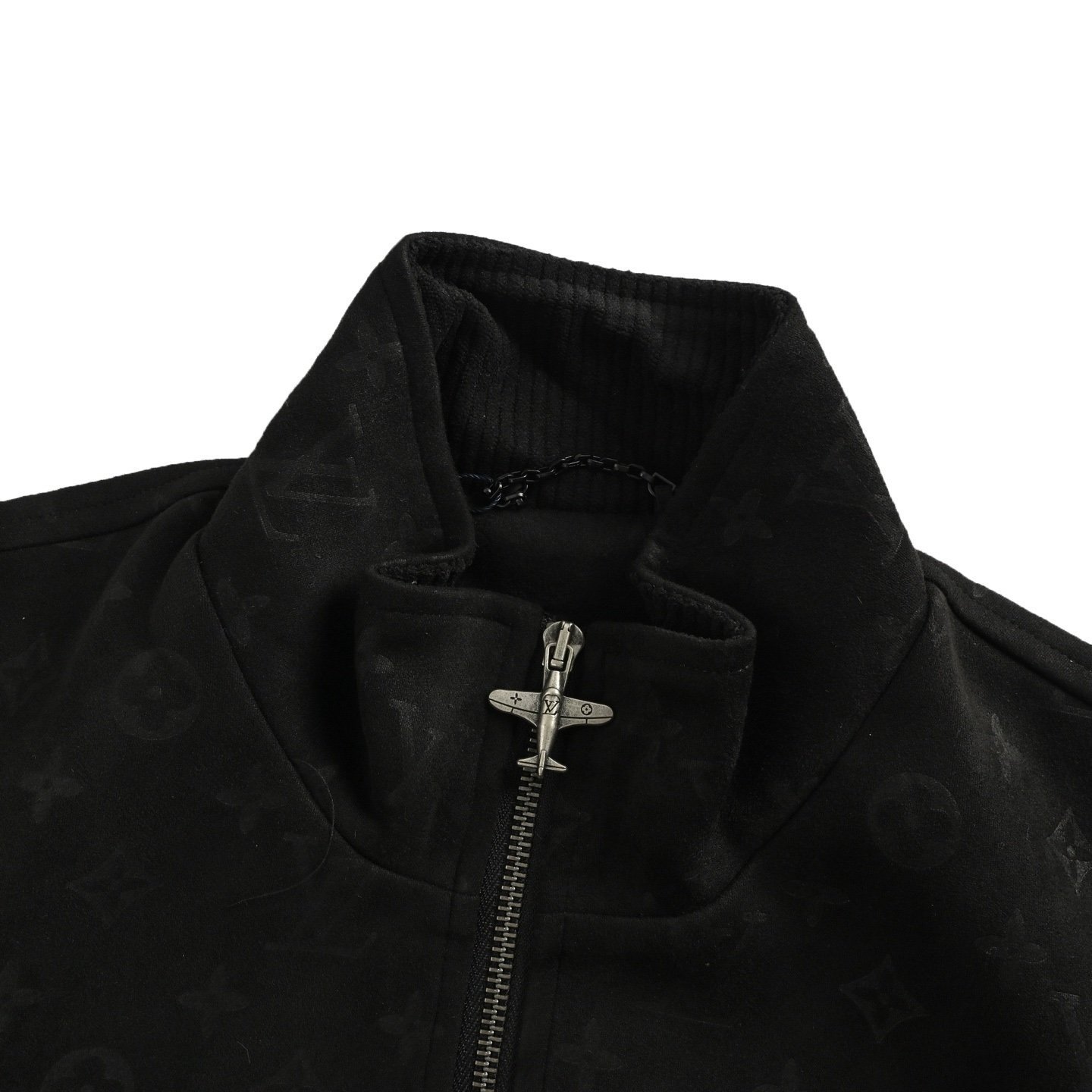 Louis Vuitton Monogram Debossed Suede Jacket Black - Afbeelding 4