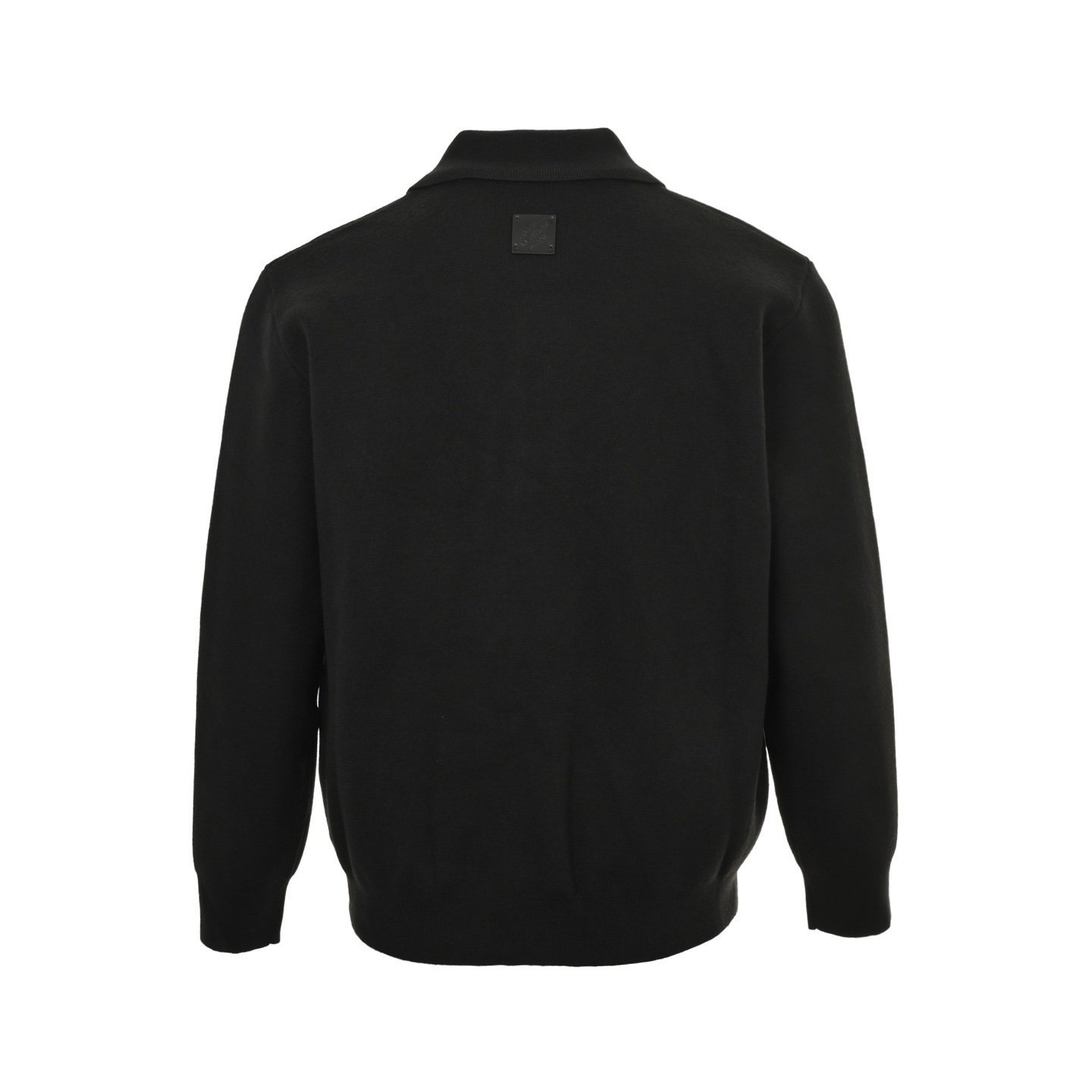 Louis Vuitton Knit Blouson With Leather Details In Black - Afbeelding 3