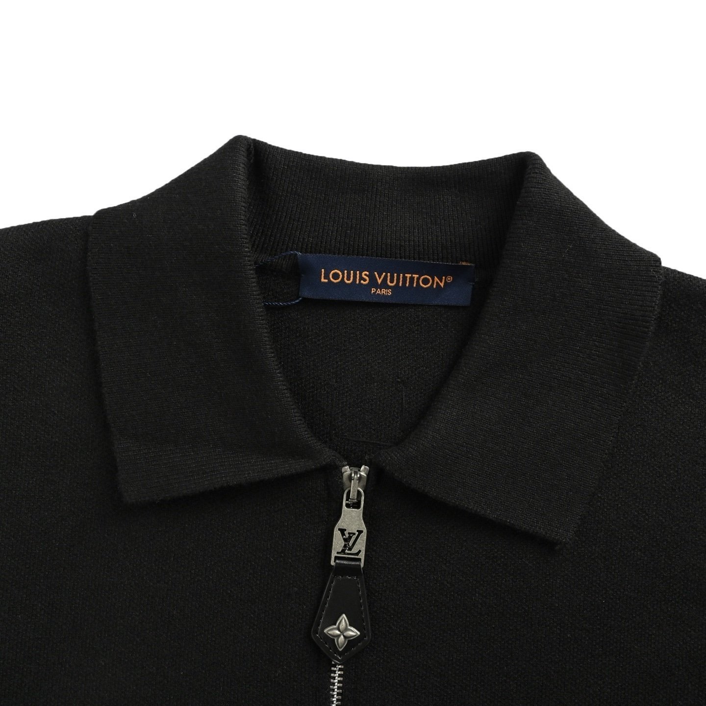 Louis Vuitton Knit Blouson With Leather Details In Black - Afbeelding 4