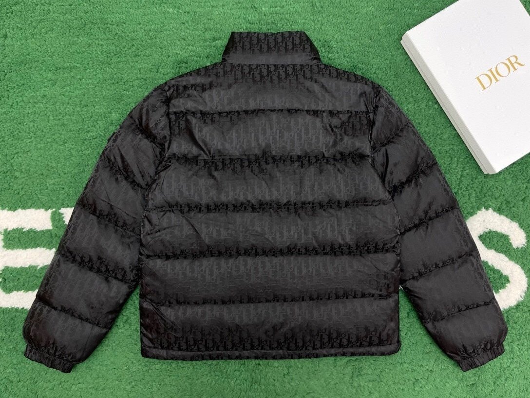 Dior Oblique Down Jacket Black Technical Jacquard - Afbeelding 3